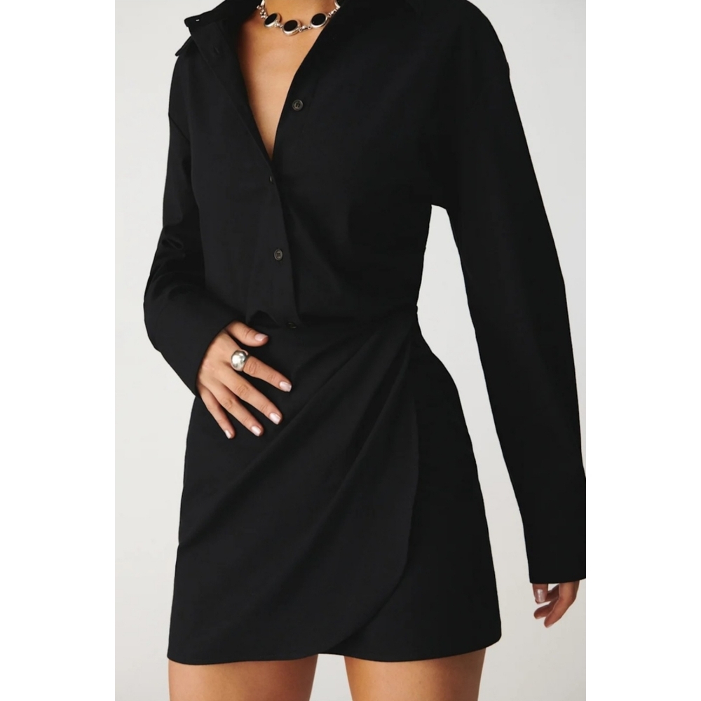 Reformation | Weston Button Up Long Sleeve Shirt Dress Size 0